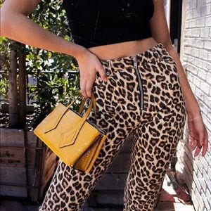 Cheetah ankle pants